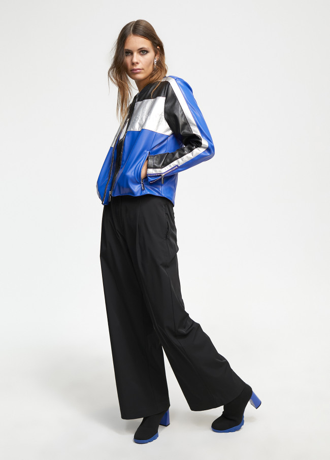 Lola Casademunt Cazadora Biker Tricolor