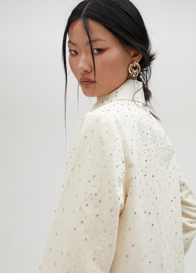 Lola Casademunt Cazadora Tejana Con Strass