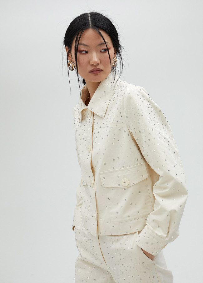 lola casademunt Cazadora tejana con strass