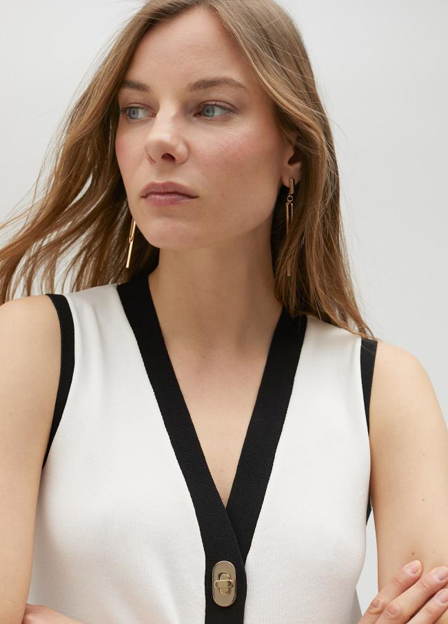 Lola Casademunt Chaleco De Punto Bicolor