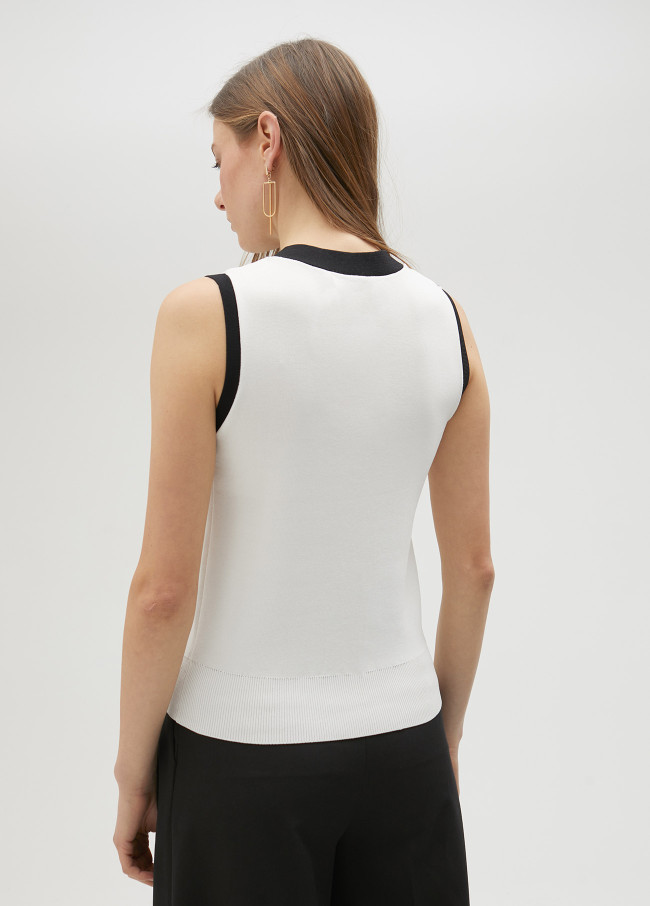 Lola Casademunt Chaleco De Punto Bicolor