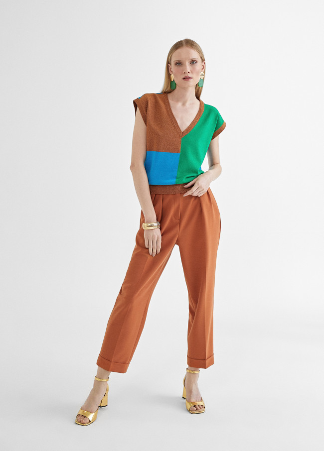 Lola Casademunt Chaleco Punto Multicolor