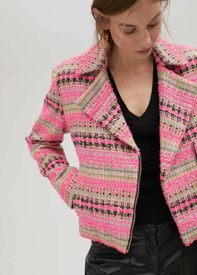 Lola Casademunt Chaqueta Biker Tweed