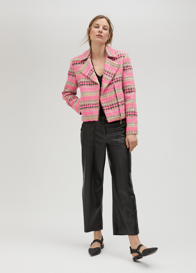 Lola Casademunt Chaqueta Biker Tweed