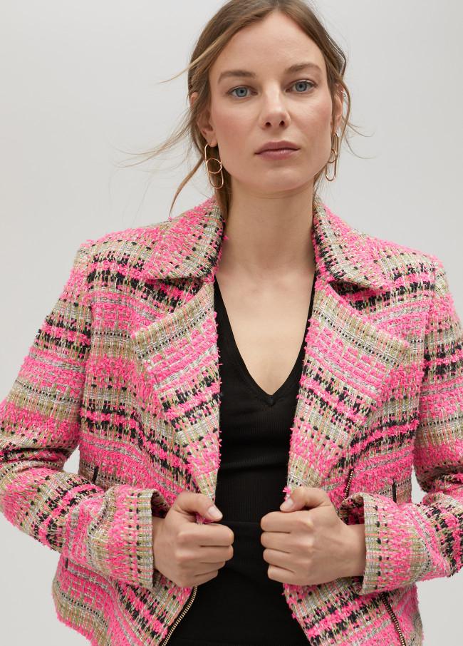 lola casademunt Chaqueta biker tweed