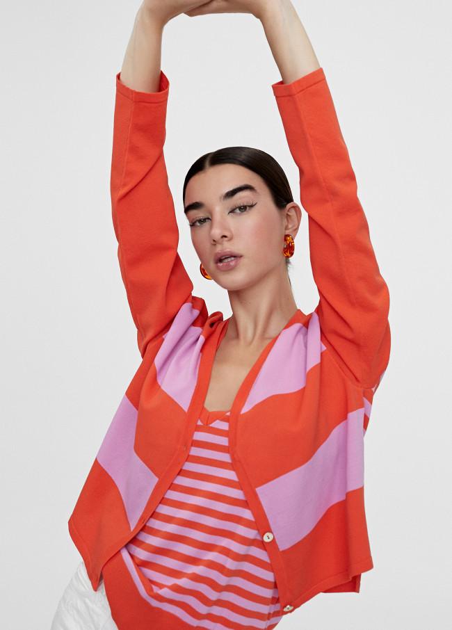 Lola Casademunt Chaqueta Punto Rayas Bicolor