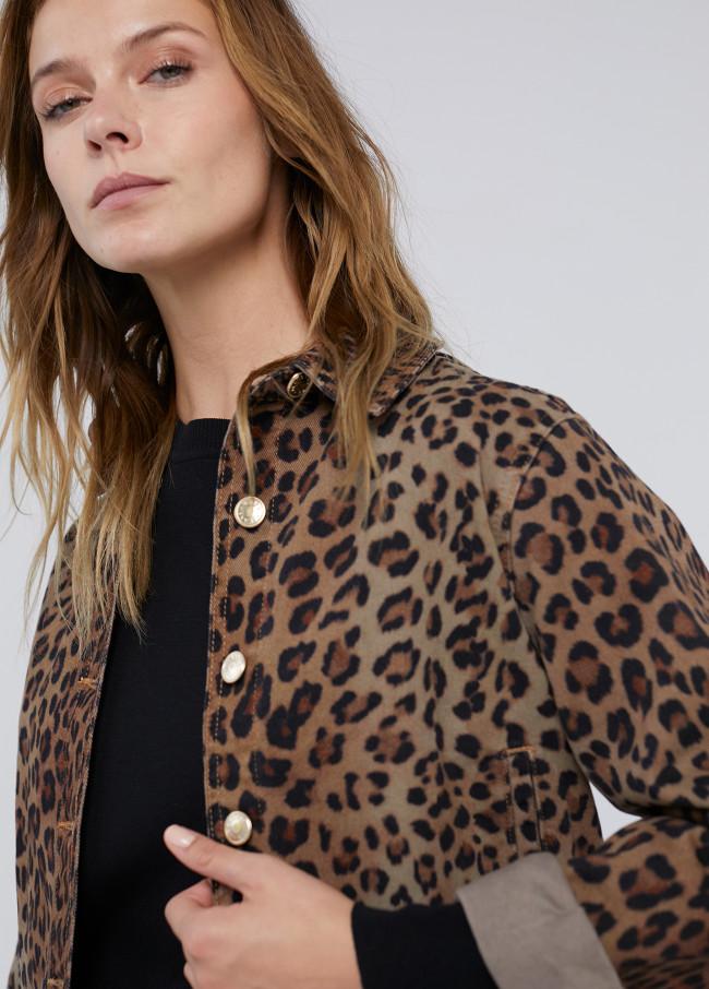lola casademunt Chaqueta tejana animal print
