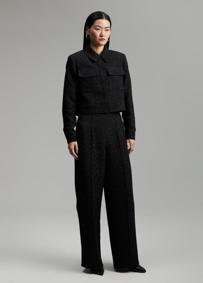 Lola Casademunt Chaqueta Tweed Cropped