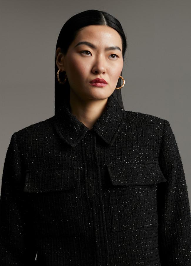 Lola Casademunt Chaqueta Tweed Cropped