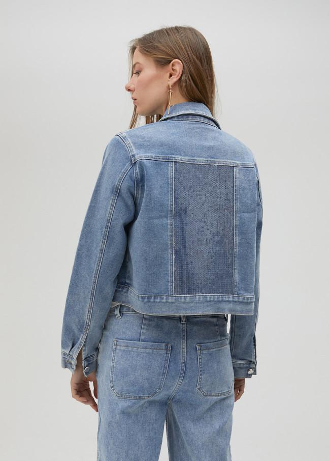 Lola Casademunt Chaqueta Vaquera Lentejuelas