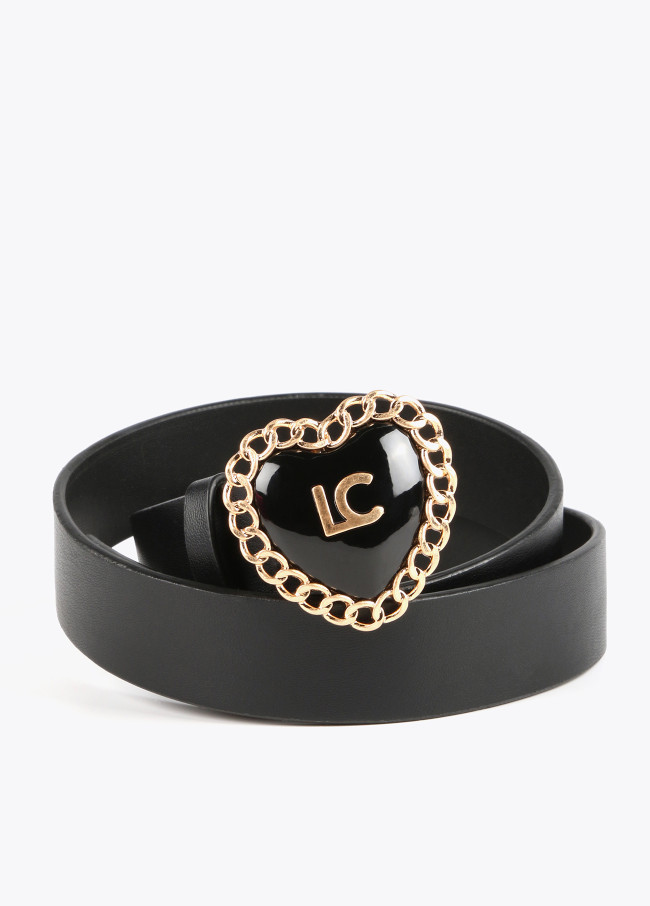 lola casademunt Cinturón corazón encadenado