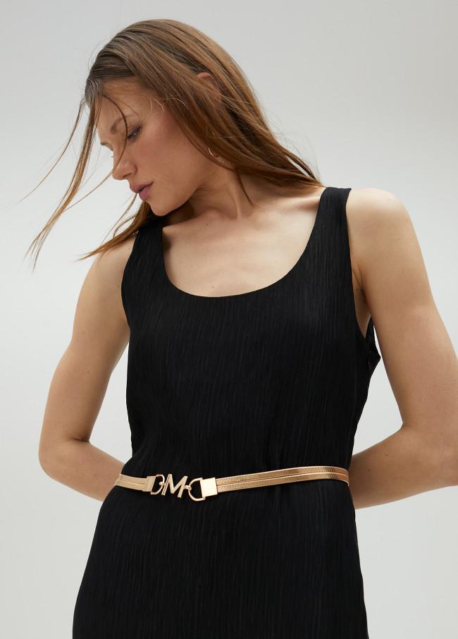 Lola Casademunt Cinturón Elástico Metalizado M