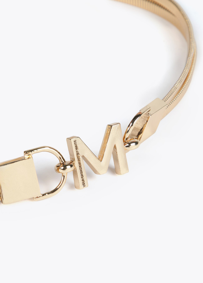 Lola Casademunt Cinturón Elástico Metalizado M