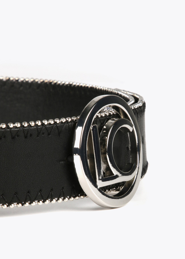 Lola Casademunt Cinturón Ribete Dorado