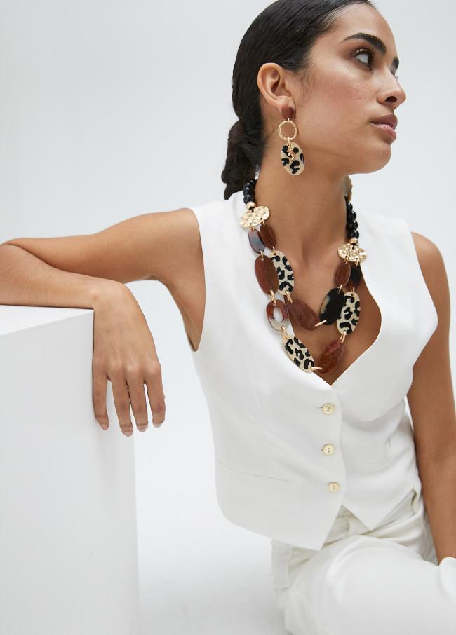 Lola Casademunt Collar Animal Print