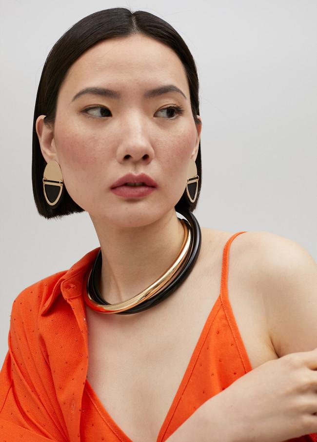 Lola Casademunt Collar Bicolor Doble Gargantilla