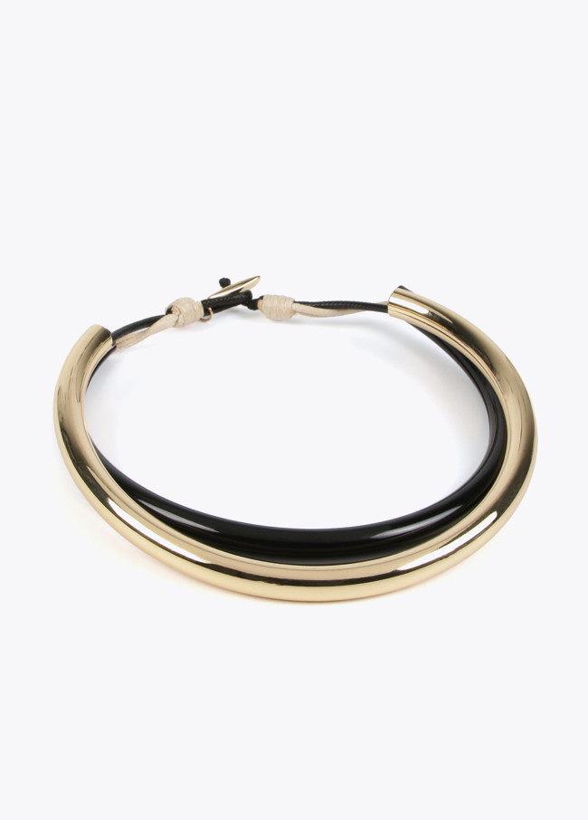 Lola Casademunt Collar Bicolor Doble Gargantilla