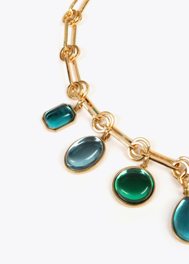 Lola Casademunt Collar Cadena Con Abalorios