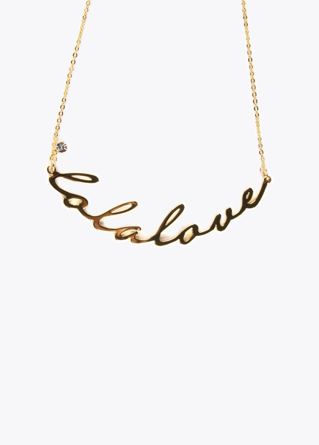 Lola Casademunt Collar Dorado Lola Love