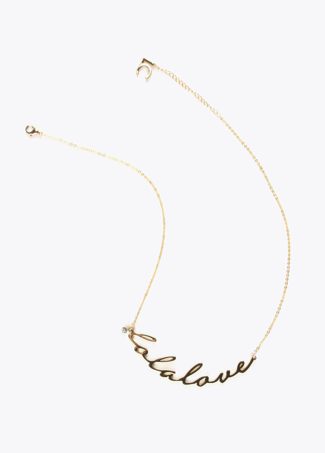 Lola Casademunt Collar Dorado Lola Love