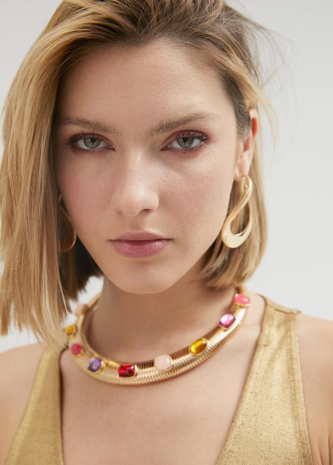 Lola Casademunt Collar Elástico Incrustaciones