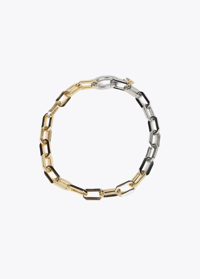 lola casademunt Collar eslabones bicolor