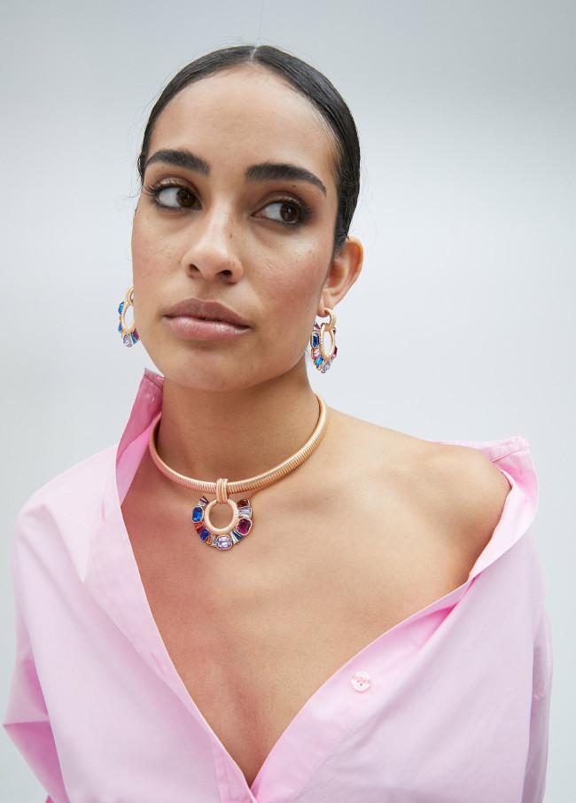 Lola Casademunt Collar Gargantilla Con Aro Frontal