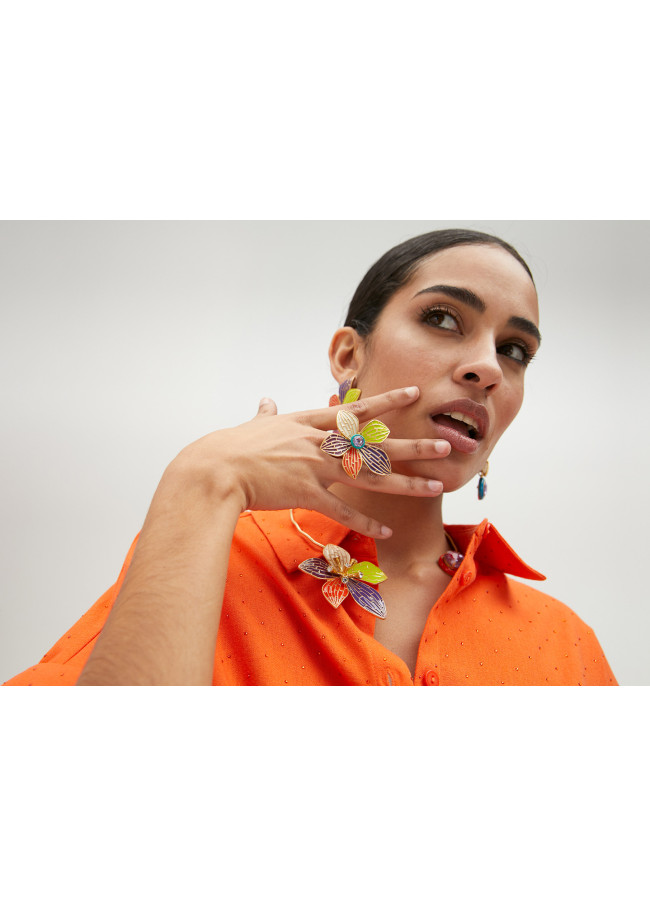 Lola Casademunt Collar Gargantilla Orquídea