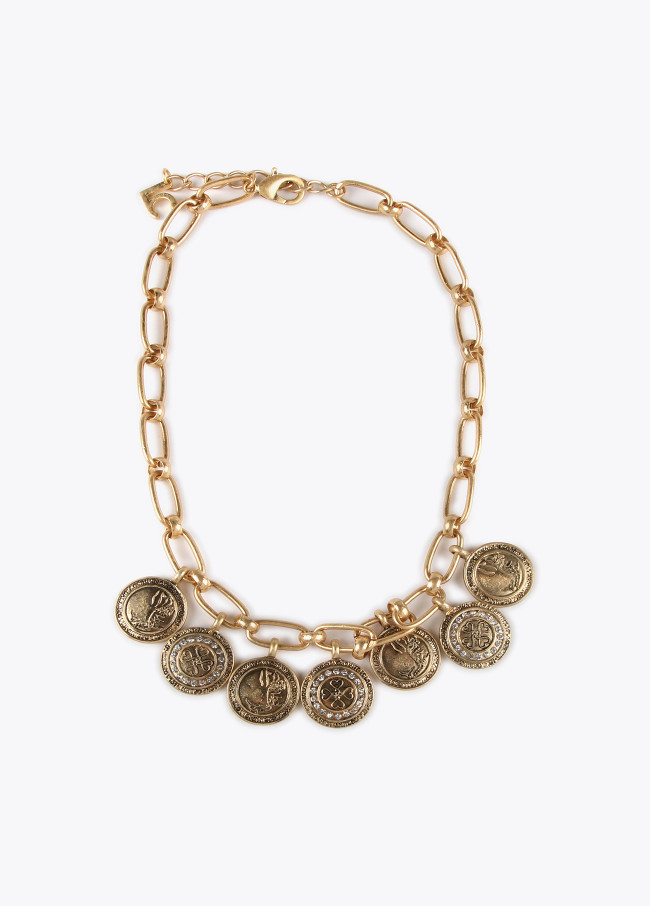 lola casademunt Collar monedas colgantes