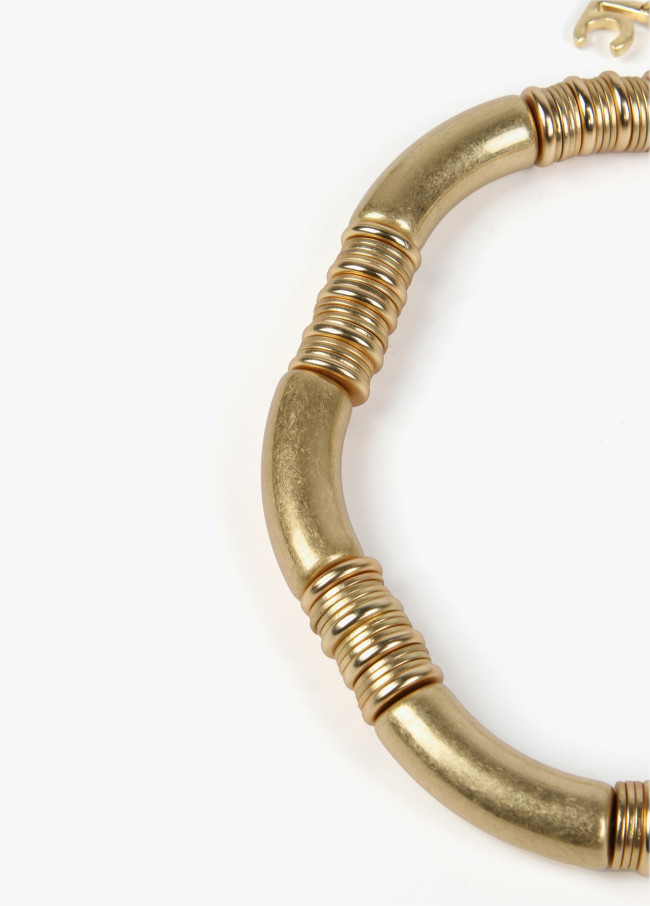 Lola Casademunt Collar Piezas Oro Mate