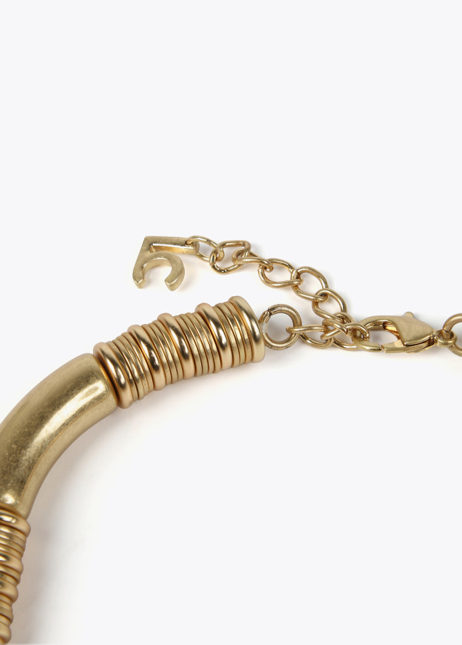 Lola Casademunt Collar Piezas Oro Mate