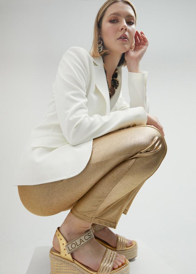 Lola Casademunt Cuña Detalles Metalizados