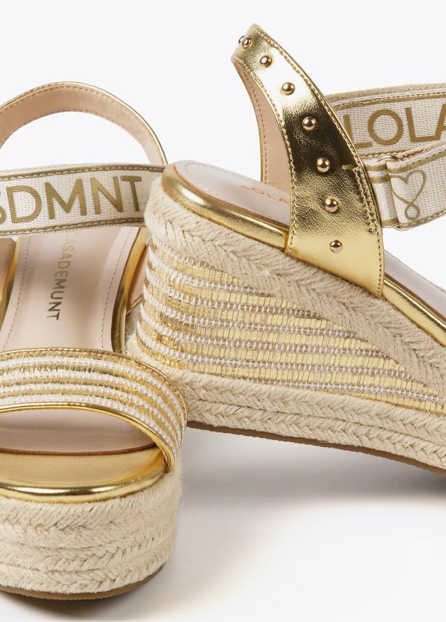 Lola Casademunt Cuña Detalles Metalizados