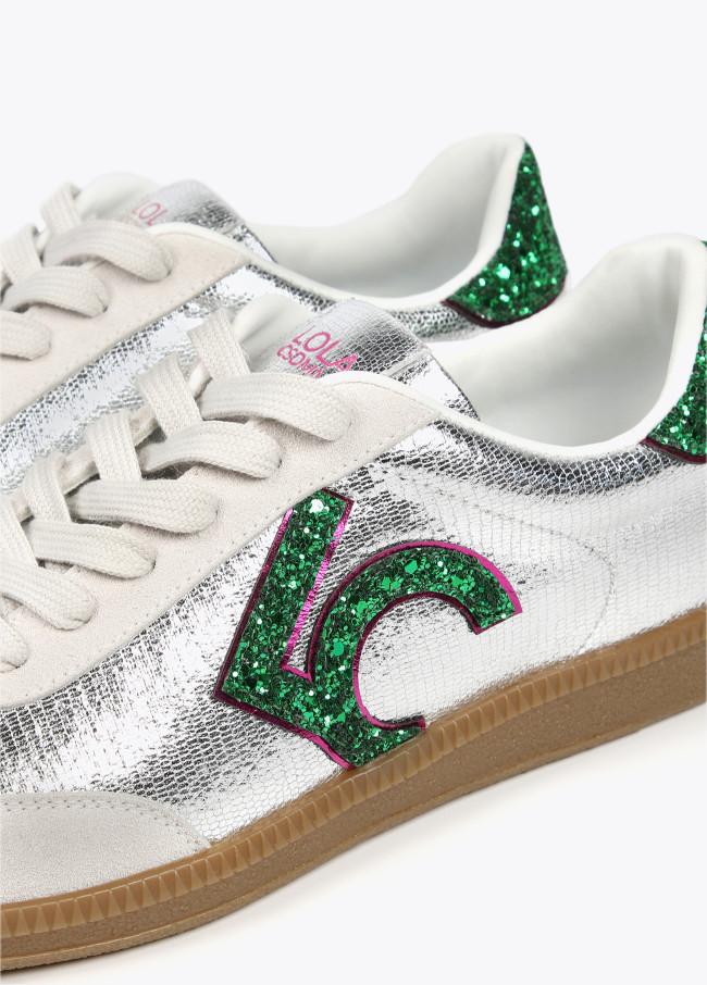 Lola Casademunt Deportiva Metalizada Y LC Glitter