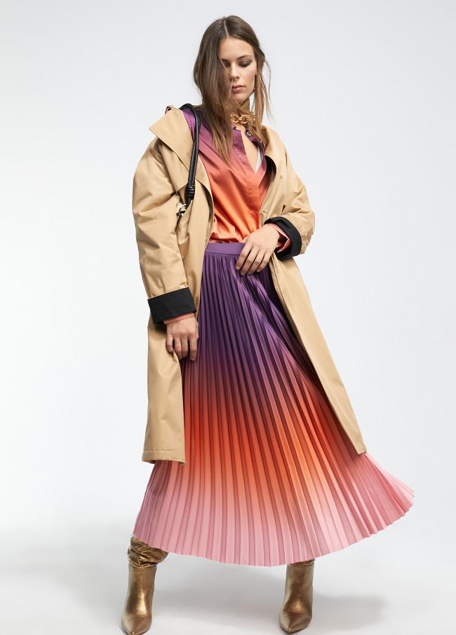 lola casademunt Falda degrade plisada
