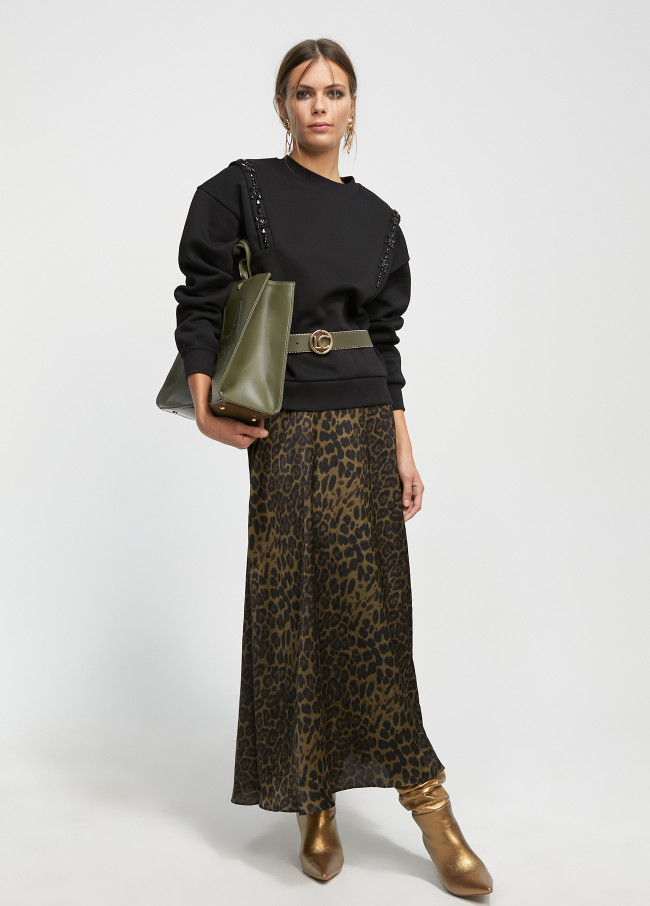 Lola Casademunt Falda Estampado Animal Print