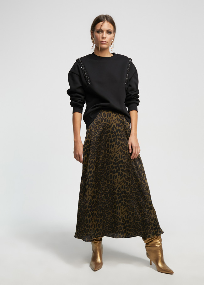 lola casademunt Falda estampado animal print