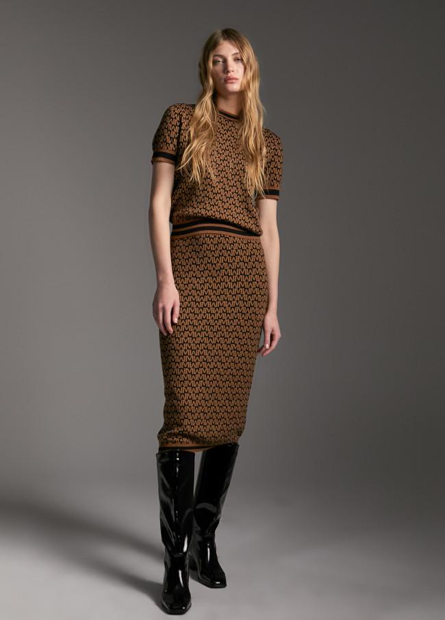 lola casademunt Falda monograma bicolor