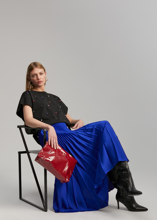 Lola Casademunt Falda Plisada