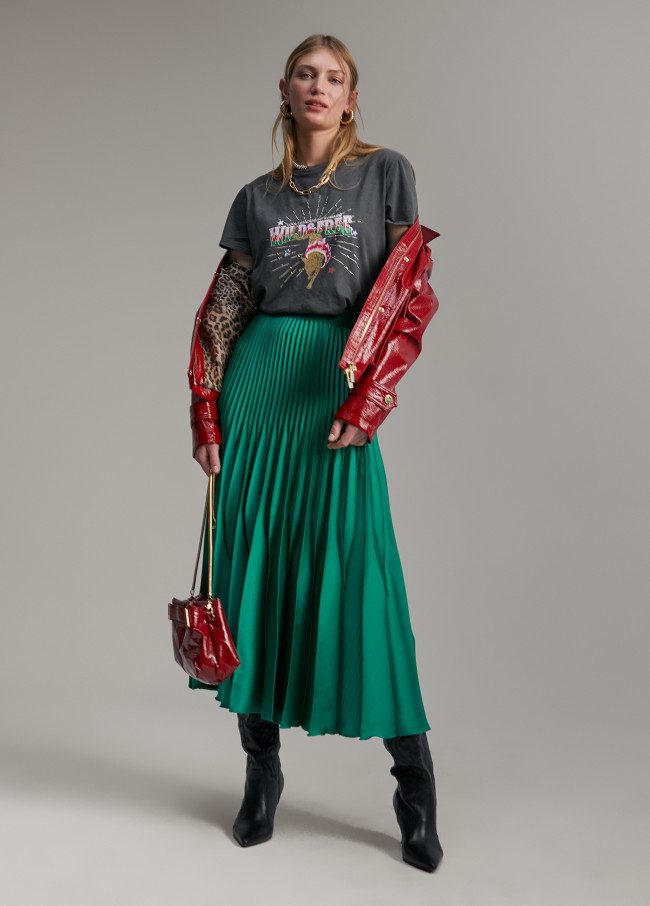 lola casademunt Falda plisada