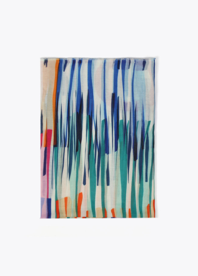 Lola Casademunt Fular Distorsión De Colores