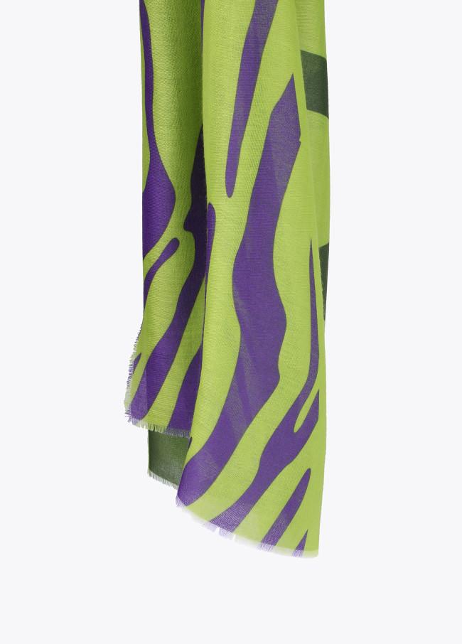 Lola Casademunt Fular Maxi Logo Y Animal