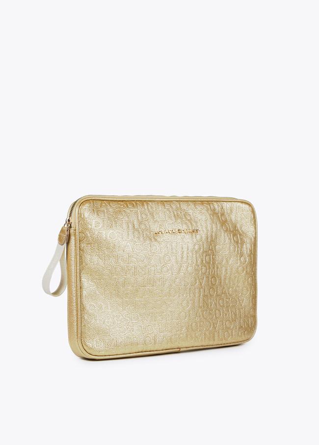 Lola Casademunt Funda Ordenador Dorada