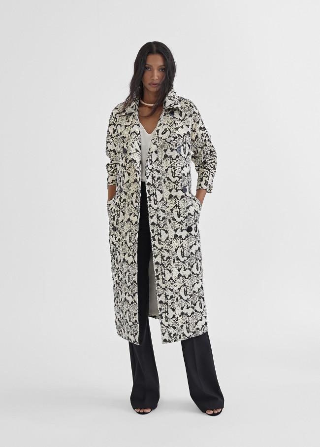 Lola Casademunt Gabardina Efecto Serpiente