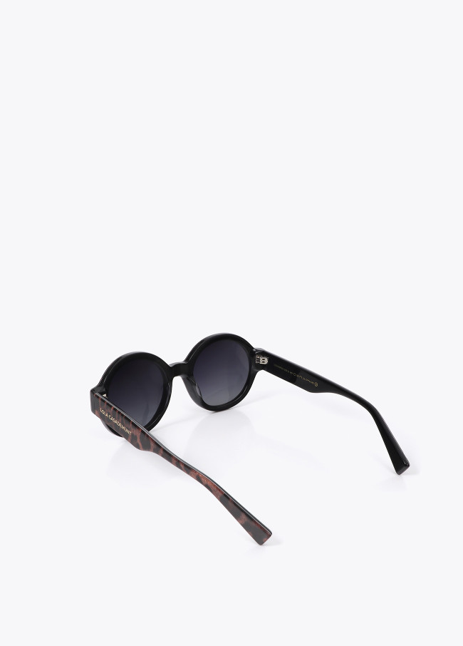 Lola Casademunt Gafa Redonda Con Animal Print