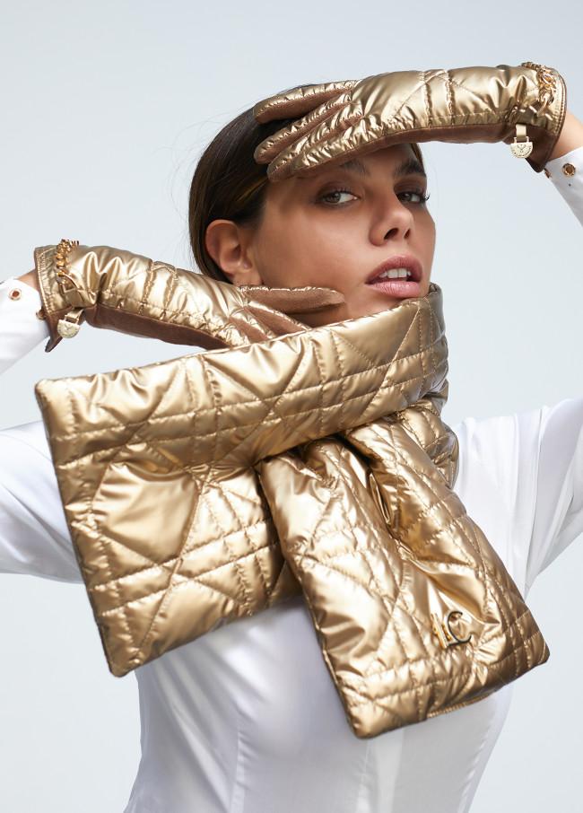 Lola Casademunt Guantes Acolchados Con Cadena