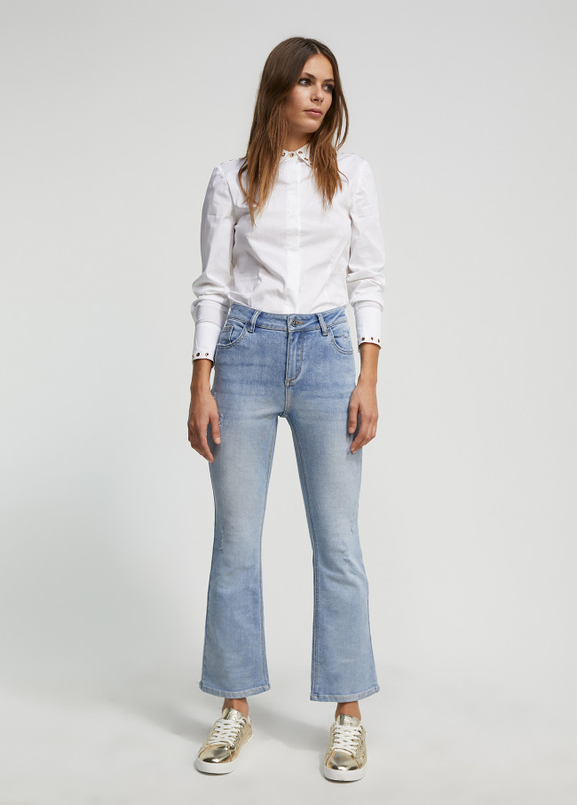 Lola Casademunt Jeans Efecto Tornasolado