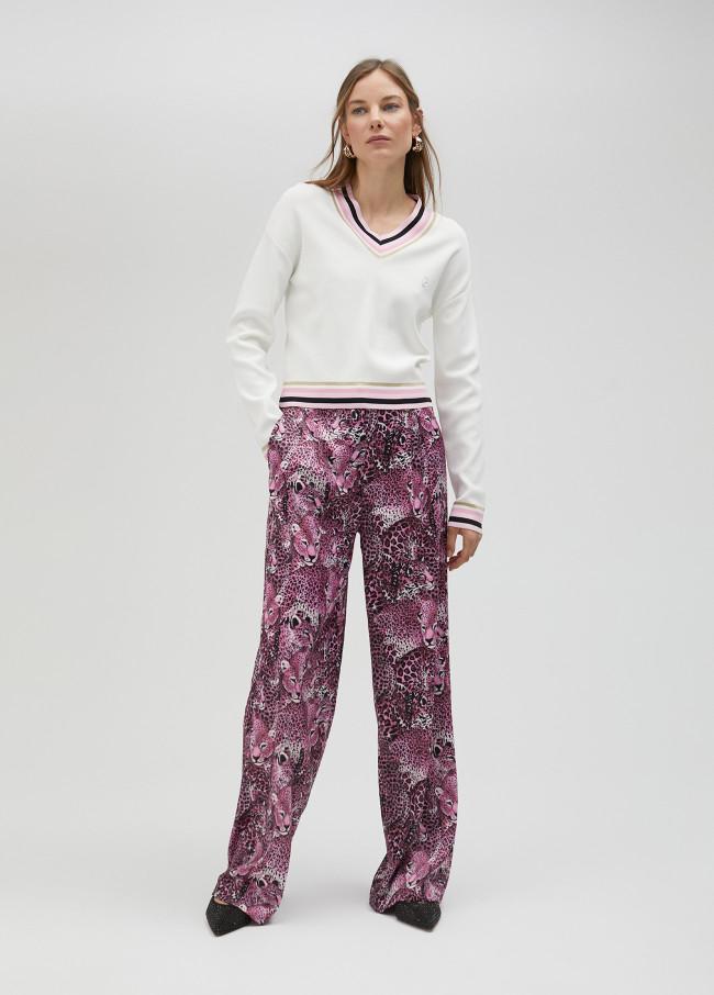 Lola Casademunt Jersey Con Detalle Color