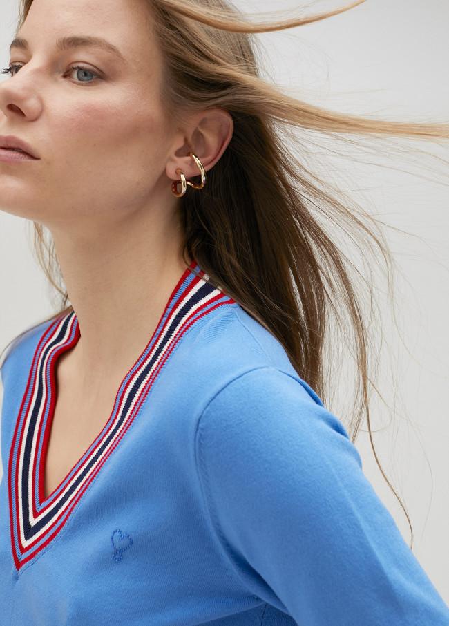 Lola Casademunt Jersey Con Detalle Color