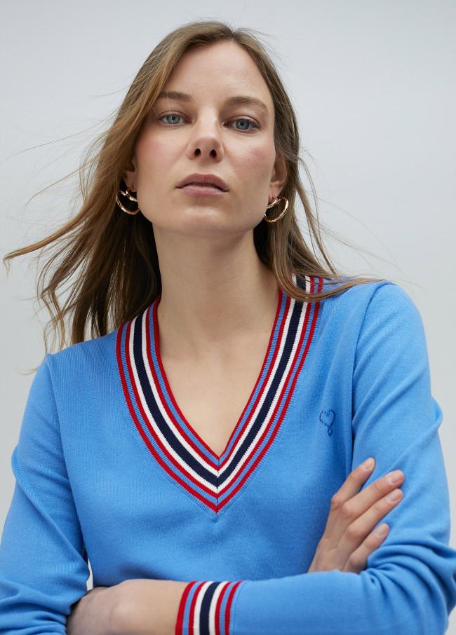 Lola Casademunt Jersey Con Detalle Color